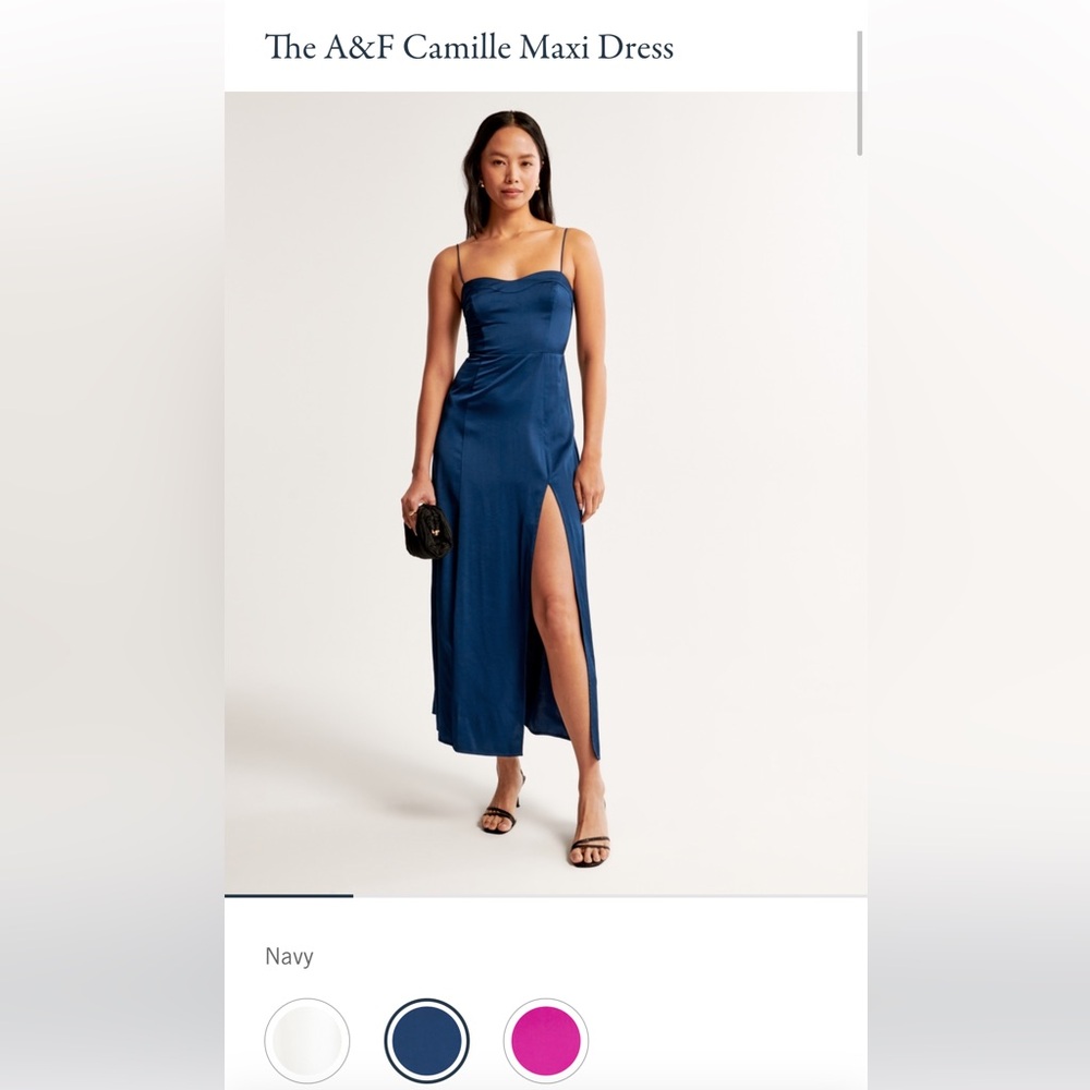 Abercrombie Camille Maxi Dress - Navy